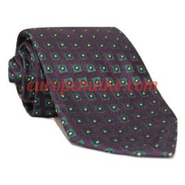 Andrew's Milano Navy with Green and White Dots