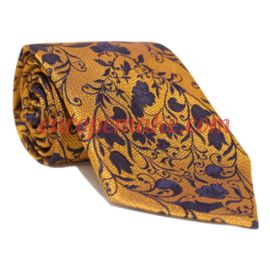 Andrew's Milano Yellow Floral Extra Long Necktie