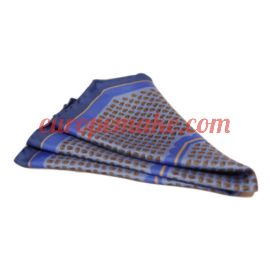 Andrew's Milano Light Blue Pocket Square - Tear Drop Pattern