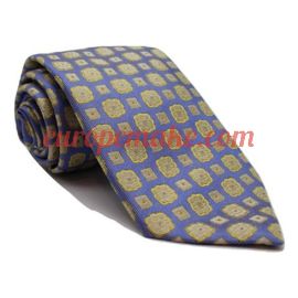Andrew's Milano Pale Blue and Yellow Tie