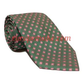Andrew's Milano Green with Pink Dots Tie