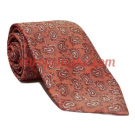 Andrew's Milano Shiny Red Paisley Necktie