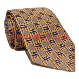 Andrew's Milano Orange with Navy Hue Necktie