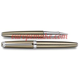 Caran D'Ache SILVER-PLATED, RHODIUM-COATED LÉMAN CAVIAR ROLLER PEN