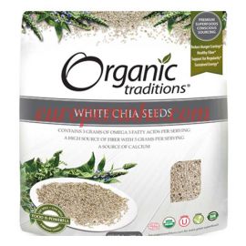 Organic Traditions White Chia Whole Seeds 454 g