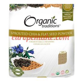Organic Traditions Sprouted Chia & Flax Seed Powder 454 g