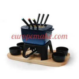 Swissmar Mont Blanc 15-PC Blue Meat Fondue Set