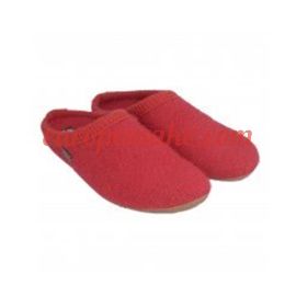 Haflinger Women's Slipper Classic Size-41,Brick-Red